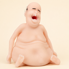 할배 말랑이 스퀴시 장난감 웃긴 스트레스 해소 볼 촉감 선물 찐득 모찌 말랑 주물럭 인형, 1개