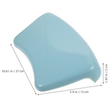 Pcs 스카이 블루 내구성 Pu 욕조 베개 방수 목욕 목 쿠션 욕조 머리 받침 베개 흡입 컵 욕조 머리 받침