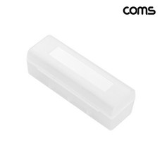 Coms NE874 21700 건전지 보관 케이스 배터리 1개 투명 플라스틱