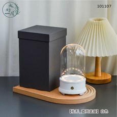 大好屋 永生花音樂盒 樹脂底座, 藍牙音響【柱形】白色【直筒底座】,均配禮盒，超商限2個，不得與大件花材合併