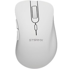 스톰엑스 제닉스 무소음 무선 마우스 WM1, STORMX WM1, 화이트