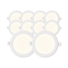 라인라이팅 LED 4인치 다운라이트 10W (벌레유입방지/방습), 10개, 주백색