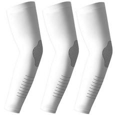 유닉황 냉감 팔토시 3개세트 UV차단 쿨토시 무봉제 팔꿈치서포트 남녀공용 2+1, 화이트, 3개