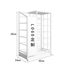 雨傘架 教室放傘桶 商用酒店瀝水大容量多功能收納架 家用入戶置物架, 小號LOGO定製款-白色, 1個
