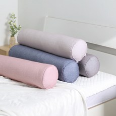 우리앤데코 샤이니 바디필로우 롱쿠션 원형 긴베개 솜포함, 라이트 퍼플