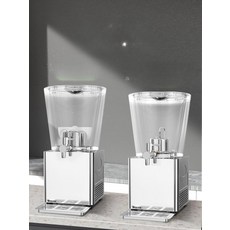 식혜 기계 냉디스펜서 단호박 수정과 음료수 냉각기 10L 활성화 분리형가열, 6L 전기 냉각 사각 단일 헤드 주스