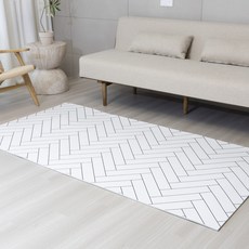 쿠셔니 논슬립 PE 거실매트 바닥매트, 헤링본