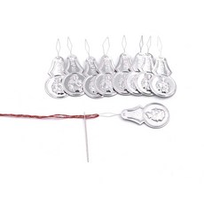 가짐 일본산 고급형 튼튼한 바늘 실끼우개 실꿰기(20개), 실끼우개(20개), 실버, 20개