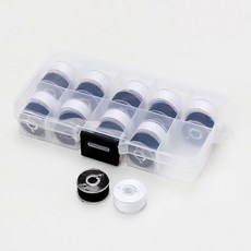 밑실 화이트 미싱 옷수선 재봉실 블랙 실세트 세트 91104PC 1(PC), 흑백 세트