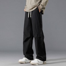 運動防水長褲 雪地褲 防潑水褲 男女情侶款滑雪傘兵褲 刷毛工裝長褲 防風刷毛登山長褲 防刮耐磨衝鋒褲 直筒長褲, 黑色薄款,2XL（建議體重72-82公斤）, 黑色薄款