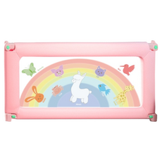 貝貝佳 IKEA可用嬰兒床圍欄, 晶亮粉+Y帶_1面