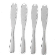 버터나이프 양식기, 4개, 실버