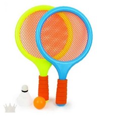 키즈 주니어 실내 야외 놀이 체육 수업 교구 플라스틱 메쉬 망사 라켓 공 세트, 1개, 상세페이지 참조