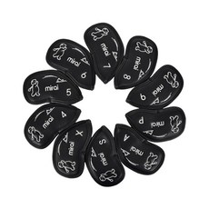 미라이 스윙베어 아이언헤드커버세트 블랙 10PCS, 스윙베어 블랙10PCS