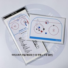 아이스하키 작전판 전술판 휴대용 경기 코칭 감독 하얀색, 1개, 전체 1개 반시즌 1개 2권