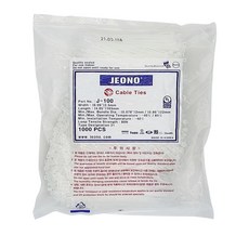 전오 케이블타이 100mm 1000개 국산 내열 내한 전선정리 산업용 2.3x100mm, 백색
