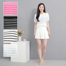 여성 여름 반팔 캐주얼 시원한 착용감 데일리 활용도 높은 스타일리시한 디자인