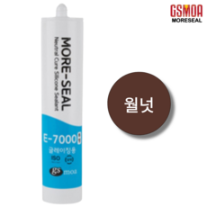 일반용 월넛 실리콘 실란트 걸레받이 외부용 건축용 실링 창문 창호 유리 창틀 비초산 실리콘 모아실 E-7000