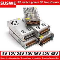 고출력 AC 110V/220V to DC 36V 48V 조정 전원 공급 장치 변압기 어댑터