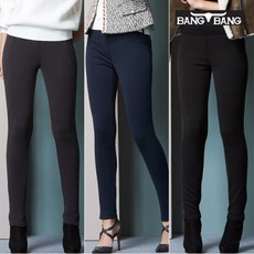 뱅뱅 뱅뱅 여성 울트라 스트레치 밍크보아 밴딩팬츠 1+1