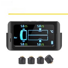 트럭 모니터 화물차 tpms 공기압센서 측정 체크기 정비용 타이어 대형차량, 외부 장착, 4륜 8.5bar경트럭