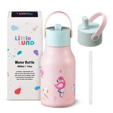 [룬드런던] 리틀룬드 신학기 어린이 아동용 유치원 어린이집 나들이 물병 경량 워터보틀, 400ml, 버드, 1개