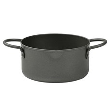 진주 금속 튀김 냄비 16cm 양손 철제 주방 메이트 플러스 HC-1095, 1개, 상세페이지 참조, 1cm