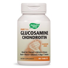 Nature's Way 葡萄糖胺軟骨素錠, 1組, 80顆