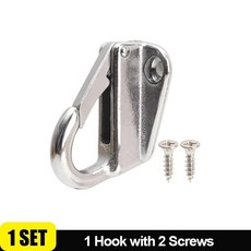 보트 펜더 클립 훅 나사 스프링 스냅 펜딩 세일쉽 마린 요트 하드웨어, 1. 1 set