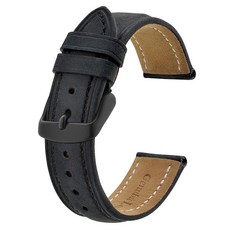 BISONSTRAP 바이슨스트랩 시계줄 스웨이드 23mm 블랙