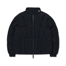 [노매뉴얼] CURVE DOWN JACKET - BLACK
