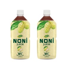 진짜 원액 그대로 착즙 노니원액 100% 발효숙성 노니주스 1L 대용량, 2개, 1000ml