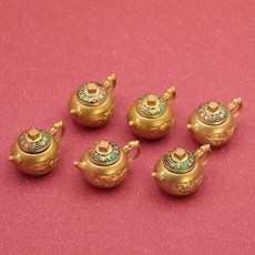 馬年 生肖 八方來財 麻將 手把件 鑰匙圈 汽車掛飾 工藝品 金屬 禮品 轉運 把玩 隨身配件 風水 招財+【生肖】彩繪把把壺【單個】一套