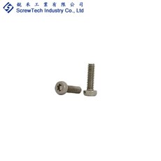 銳禾 工廠直營 M1.6x5.6 I頭 梅花孔 機械牙 鍍鎳 100入 特殊螺絲, 1個