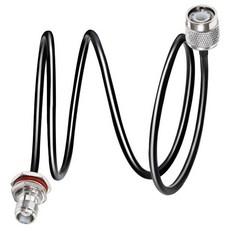 TUOLNK RG58 BNC 케이블 50옴 점퍼 12인치30cm 저손실 수컷수컷 연장 동축 안테나 분석기 CB 라디오 보안 CCTV 카메라용2개, 3.3ft