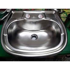 台灣製造 中型ST不鏽鋼臉盆 洗臉盆(混合龍頭用) 加深設計 防濺水 圓滑邊緣