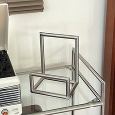 비햅핀 모듈 북스탠드 북앤드 LP 갤럭시탭 아이패드 스탠드 거치대 BMS-01, 스테인레스 실버