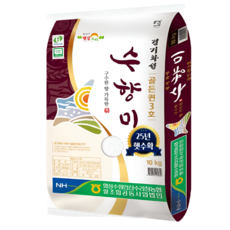 우리곡물 25년 햇수확 당일도정 경기 수향미 골든퀸3호 백미 햅쌀, 10kg, 1박스, 상등급