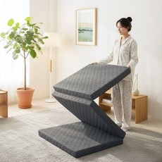 일루일루 3단 접이식 매트리스 토퍼겸용 고밀도폼 바닥형 MS/S/SS