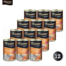 미아모아 바이탈 드링크 치킨 135ml X 12개 고양이 수분보충캔(수분98%)