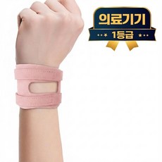 라이프엠디 1+1 의료용 tfcc 손목 보호대 좌우 세트 팔목 고정 압박 밴드 척골 보호 얇은 아대 슬림 스트랩 테이핑 슬리브 1등급 의료기기, 핑크, 2개