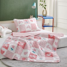 모던하우스 30주년 플라워 버니 퀄트이불 100x150+베개커버 40x60-CZ6226001