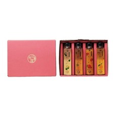 오키나와 과일식초 4종 세트 마누카꿀 함유 180ml x 4병 선물세트, 4개
