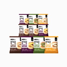 허닭 닭가슴살 함박스테이크 100g 4종 혼합, 10개