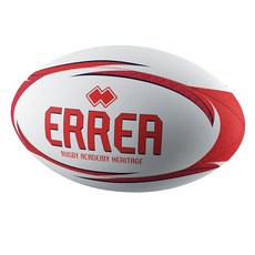 ERREA 교육용 럭비 공 RUGBY ACADEMY HERITAGE 뉴 그립 테크 3 레이어 손바느질 5호 사이즈 화이트/레드/네이비 HA0J0Z05120, 1개