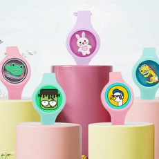 썸머밴드 LED팔찌 야외 캠핑 모기퇴치 팔찌 기피제 손목밴드 캐릭터 KC인증, 썸머밴드A-토끼
