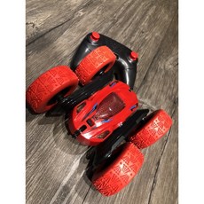 《世界通遙控模型》新莊 實體店面 生日禮物 聖誕禮物 轉轉車 翻滾車 遙控車, 1個, 紅色單電+二顆三號電池, 紅色