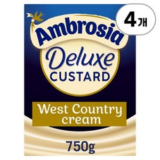 암브로시아 디럭스 커스터드 Ambrosia Deluxe Custard 750g, 4개