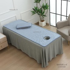 夏季美容院專用冰絲按摩床涼席, 涼墊, 孔雀藍 冰絲席