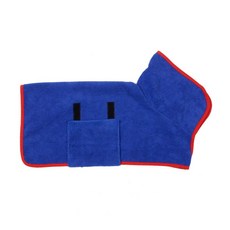 獅子王寵物 寵物吸水浴袍 速乾浴巾, 1#藍色,【XS】4-7KG, 1個